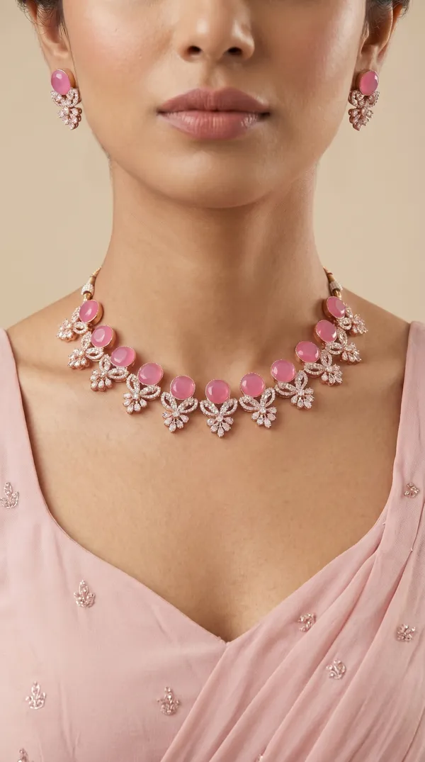 Designer_Pink_Diamond_Look_Choker_Set_with_Matching_Earrings_for_Women