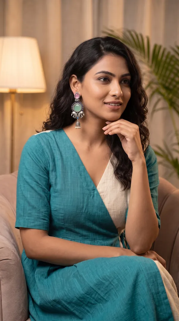 Traditional_Oxidised_Silver_Elephant_Motif_Long_Earrings