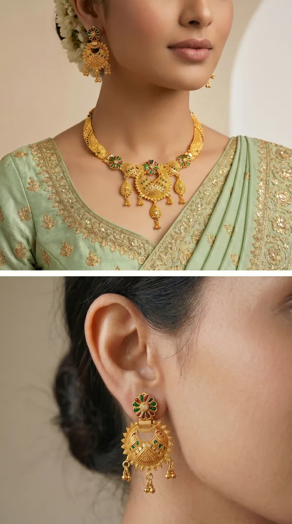 Traditional_Gold-Plated_Necklace_Set_with_Earrings