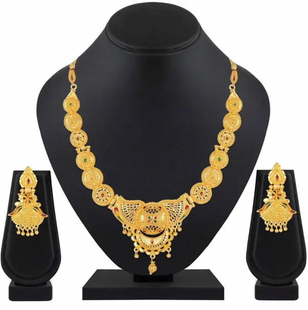 Micro_Gold_Plated_AD_Diamond_Studded_Fancy_Forming_Necklace_with_Earrings_for_Women
