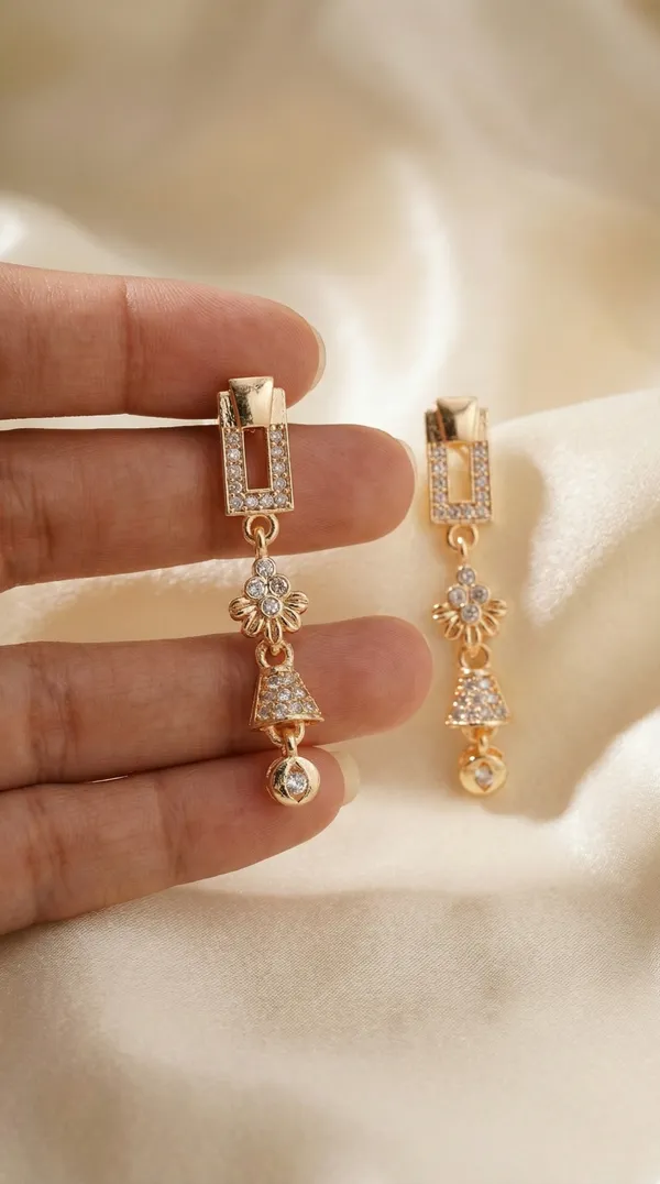Micro_Gold_Plated_And_Diamond_Daily_Wear_Fancy_Jhumka_Earring
