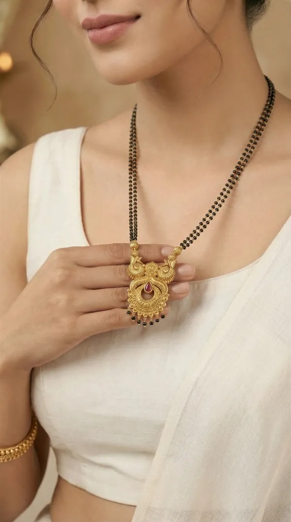 Micro_Gold_Plated_AD_Diamond_Studded_Fancy_Oval_Pendant_Set_with_Chain