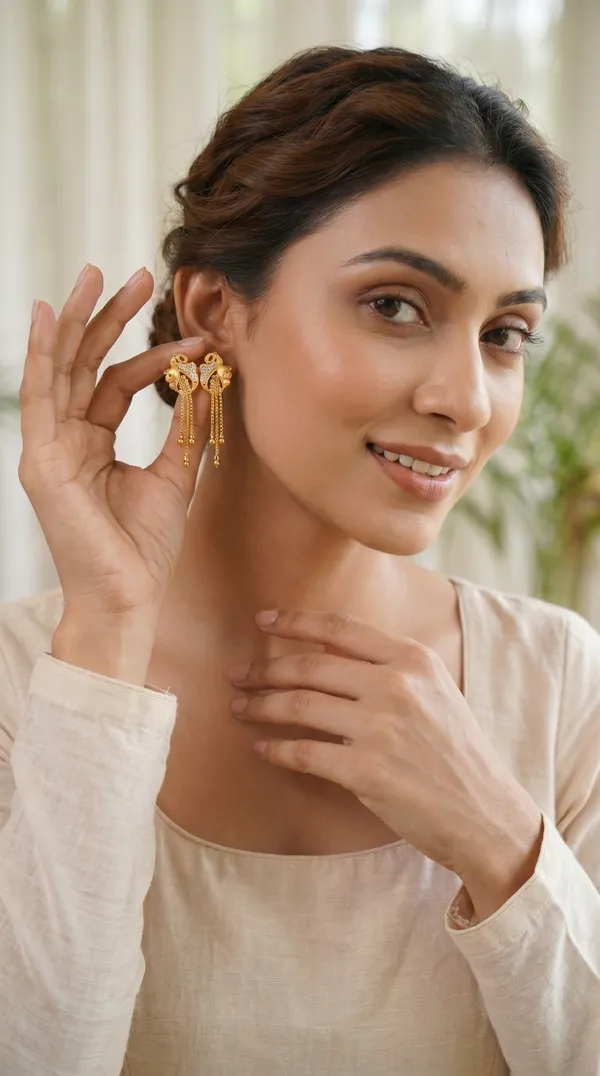Micro_Gold_Plated_And_Diamond_Daily_Wear_Fancy_Jhumka_Earring
