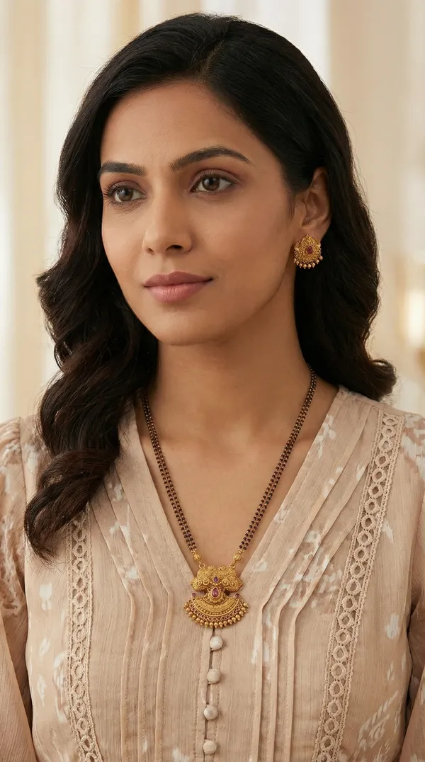 Micro_Gold_Plated_AD_Diamond_Studded_Fancy_Oval_Pendant_Set_with_Chain