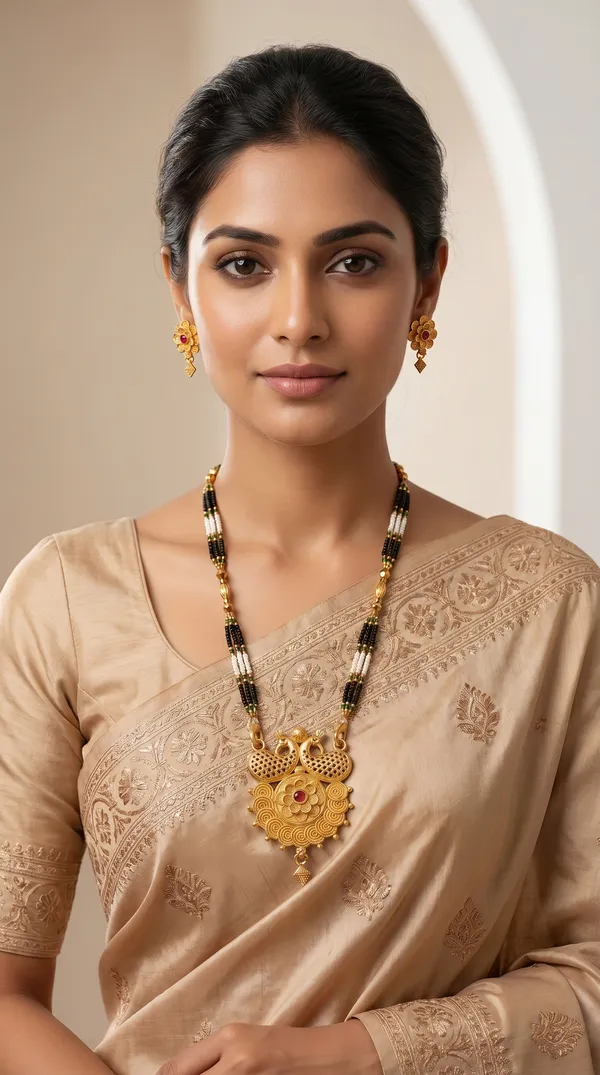 Gold_Plated_Mangalsutra_Set_with_Earrings