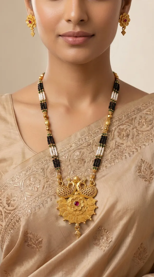 Gold_Plated_Mangalsutra_Set_with_Earrings