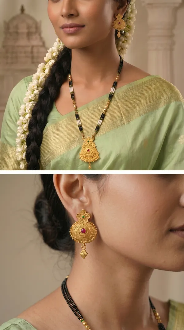 Gold_Plated_Mangalsutra_Set_with_Earrings