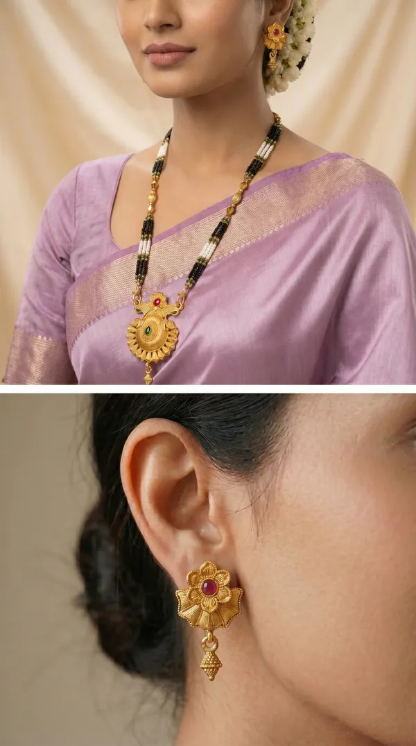 Gold_Plated_Mangalsutra_Set_with_Earrings