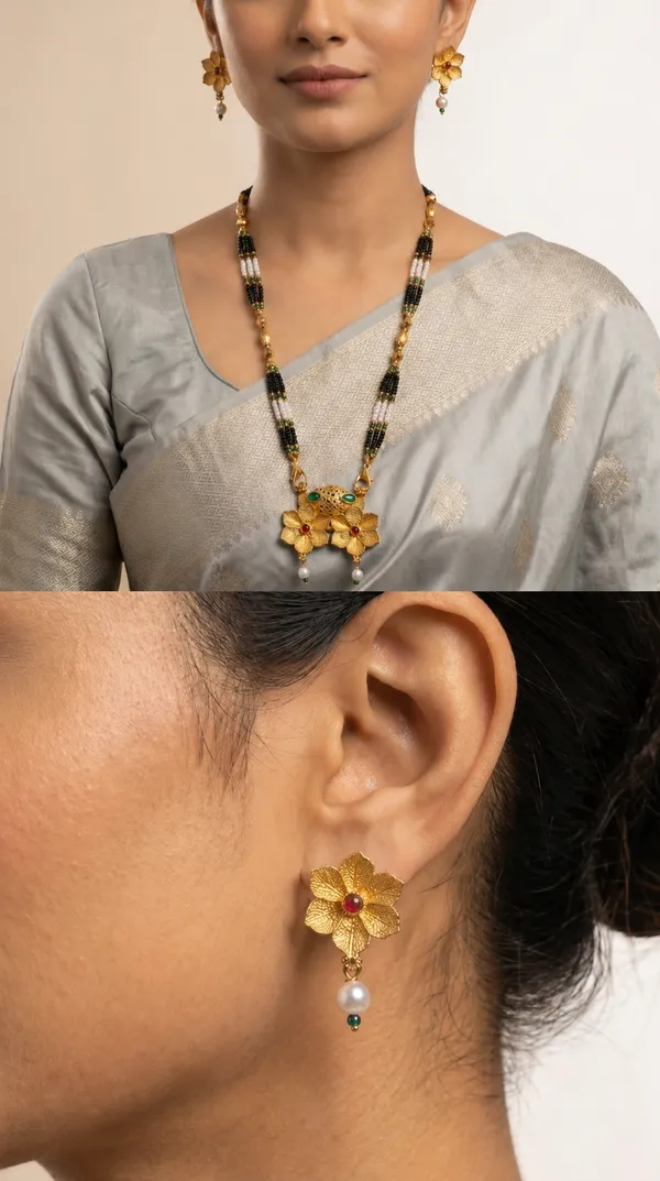 Gold_Plated_Mangalsutra_Set_with_Earrings