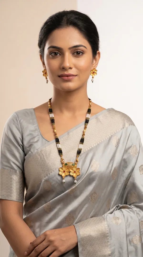 Gold_Plated_Mangalsutra_Set_with_Earrings