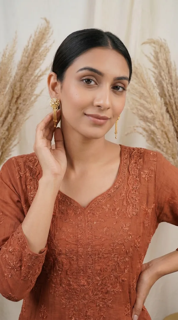 Micro_Gold_Plated_And_Diamond_Daily_Wear_Fancy_Jhumka_Earring