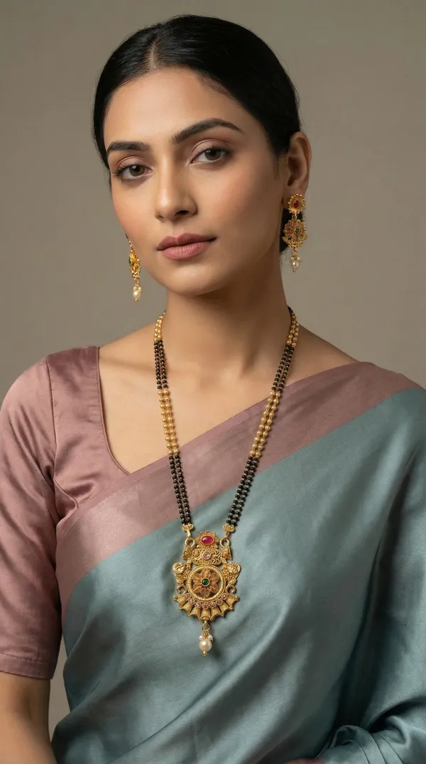 Micro_gold_plated_diamond_studed_fancy_flower_square_mangalsutra