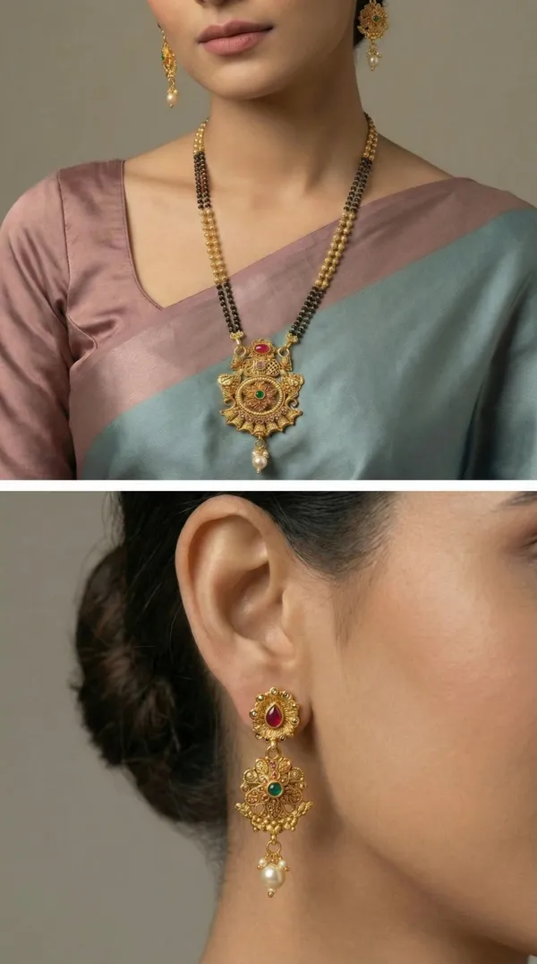 Micro_gold_plated_diamond_studed_fancy_flower_square_mangalsutra