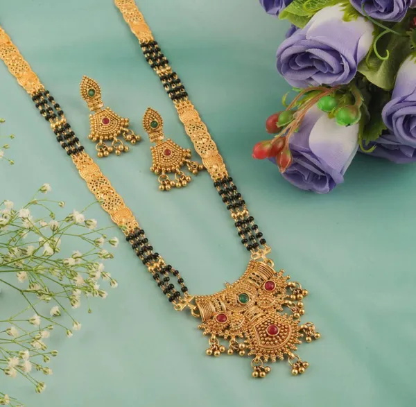Gold_Plated_Mangalsutra_Set_with_Earrings
