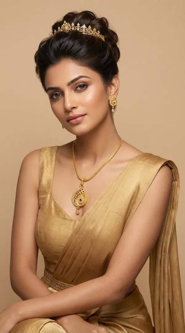 Micro_Gold_Plated_AD_Diamond_Studded_Fancy_Oval_Pendant_Set_with_Chain