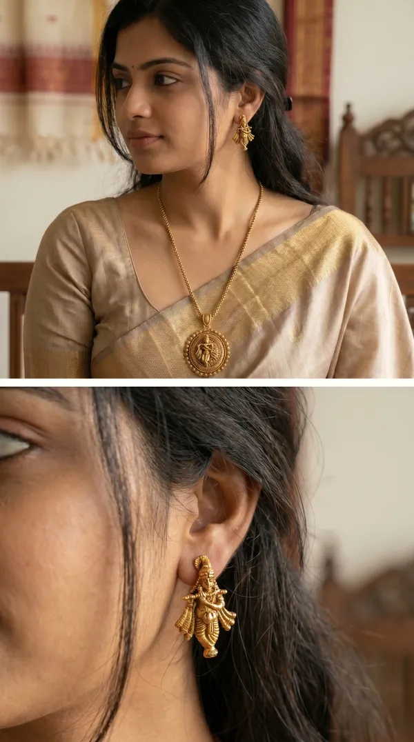 Micro_Gold_Plated_AD_Diamond_Studded_Fancy_Oval_Pendant_Set_with_Chain