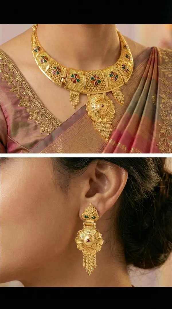 Traditional_Gold-Plated_Necklace_Set_with_Earrings
