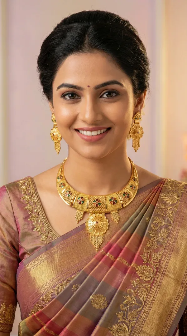Traditional_Gold-Plated_Necklace_Set_with_Earrings