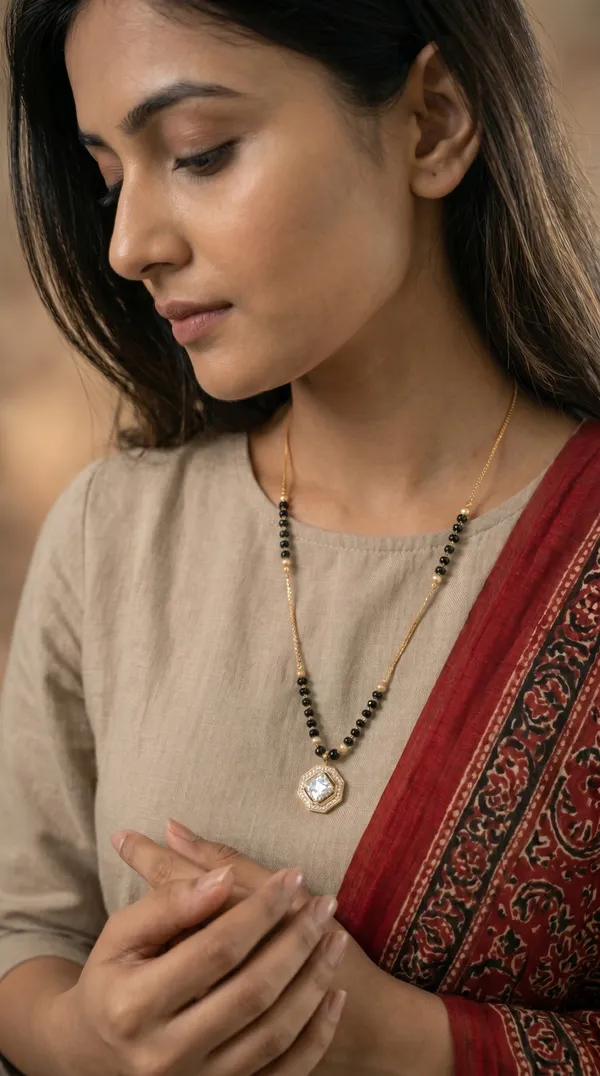 Gold_Plated_Square_Diamond_Pendant_Mangalsutra_with_Black_Beads_for_Women