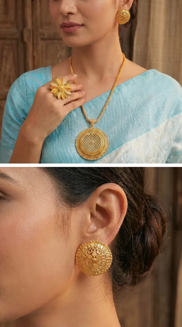 Premium_Gold_Plated_Traditional_Round_Pendant_Necklace_Set