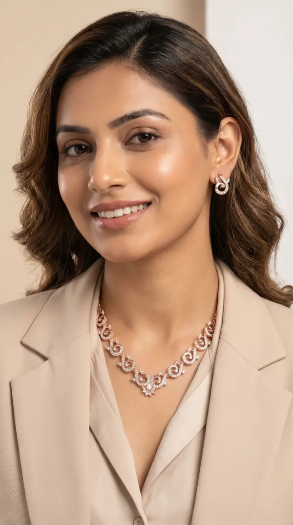 Designer_Swirl_Pattern_Necklace_Set_with_Diamond_Finish_&_Earrings