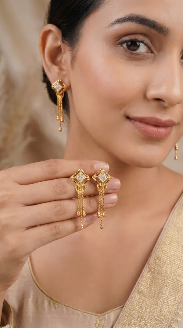 Micro_Gold_Plated_And_Diamond_Daily_Wear_Fancy_Jhumka_Earring