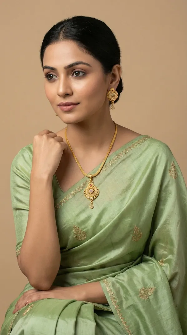 Micro_Gold_Plated_AD_Diamond_Studded_Fancy_Oval_Pendant_Set_with_Chain