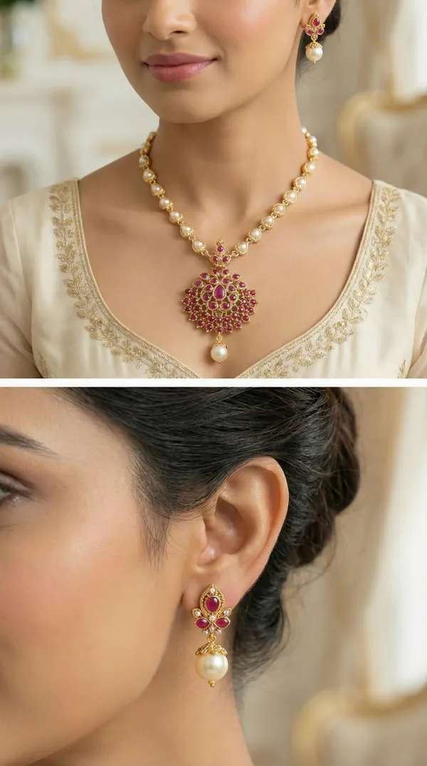 Traditional_Gold-Plated_Necklace_Set_with_Earrings