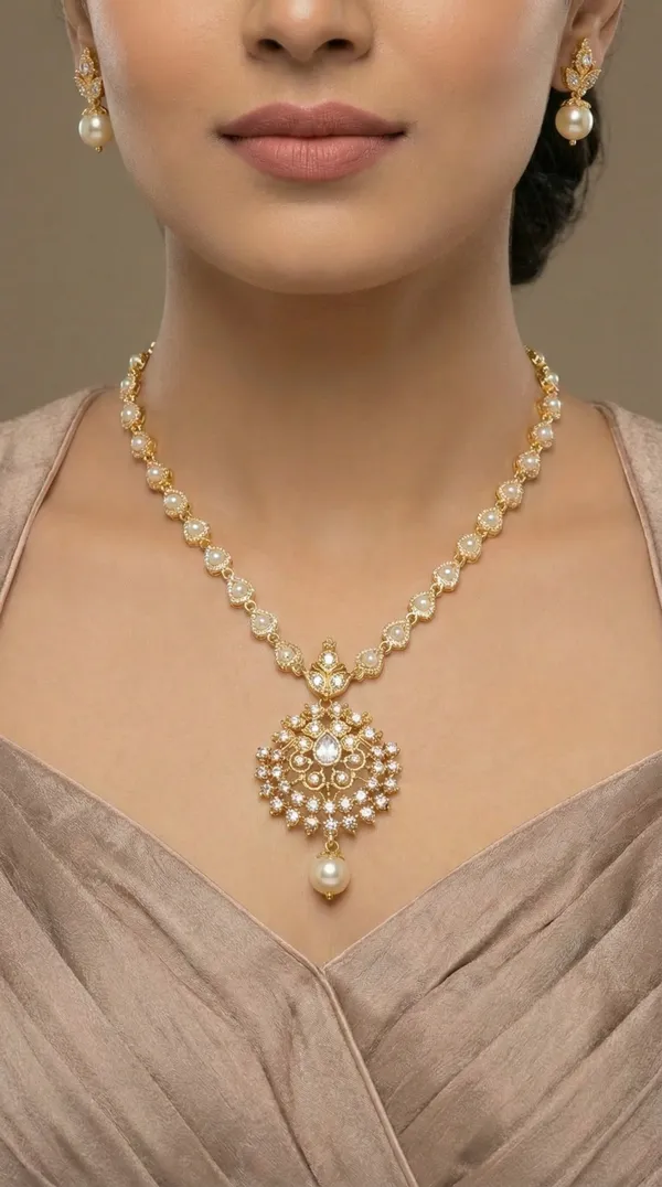 Traditional_Gold-Plated_Necklace_Set_with_Earrings