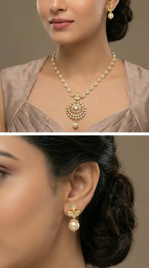 Traditional_Gold-Plated_Necklace_Set_with_Earrings