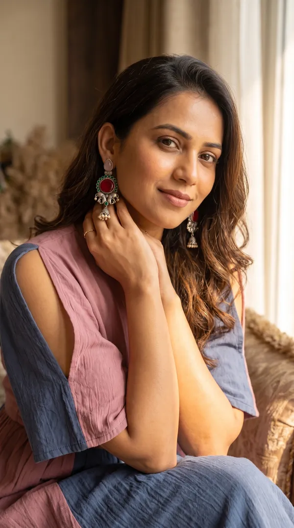 Traditional_Oxidised_Silver_Elephant_Motif_Long_Earrings