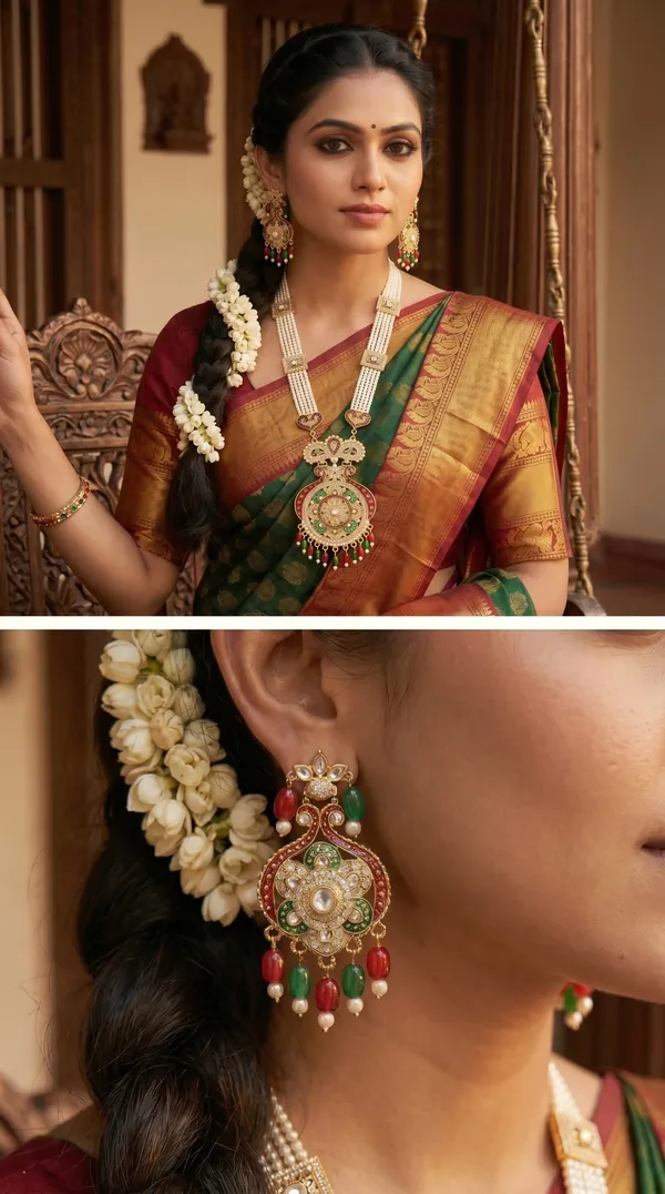 Rani_Haar_Jewellery_Set_with_Multi_Layer_Pearls_&_Kundan_Work