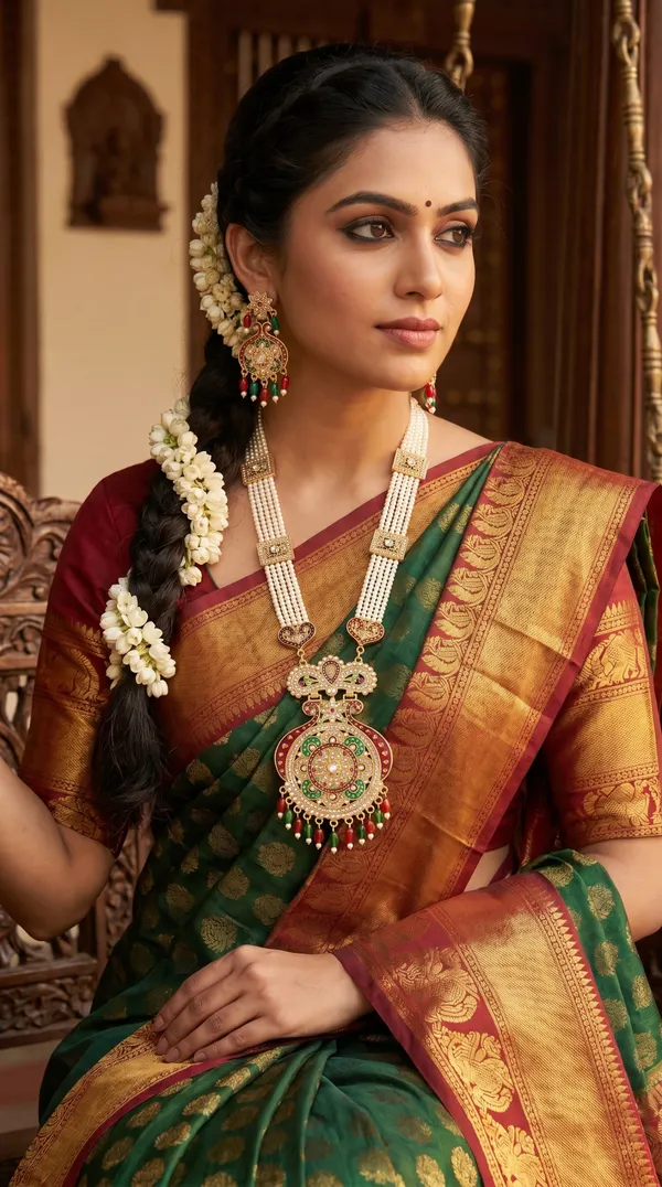 Rani_Haar_Jewellery_Set_with_Multi_Layer_Pearls_&_Kundan_Work