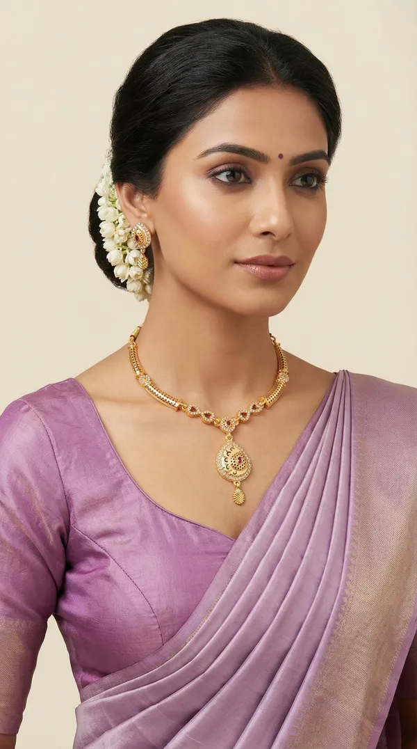 Traditional_Gold-Plated_Necklace_Set_with_Earrings