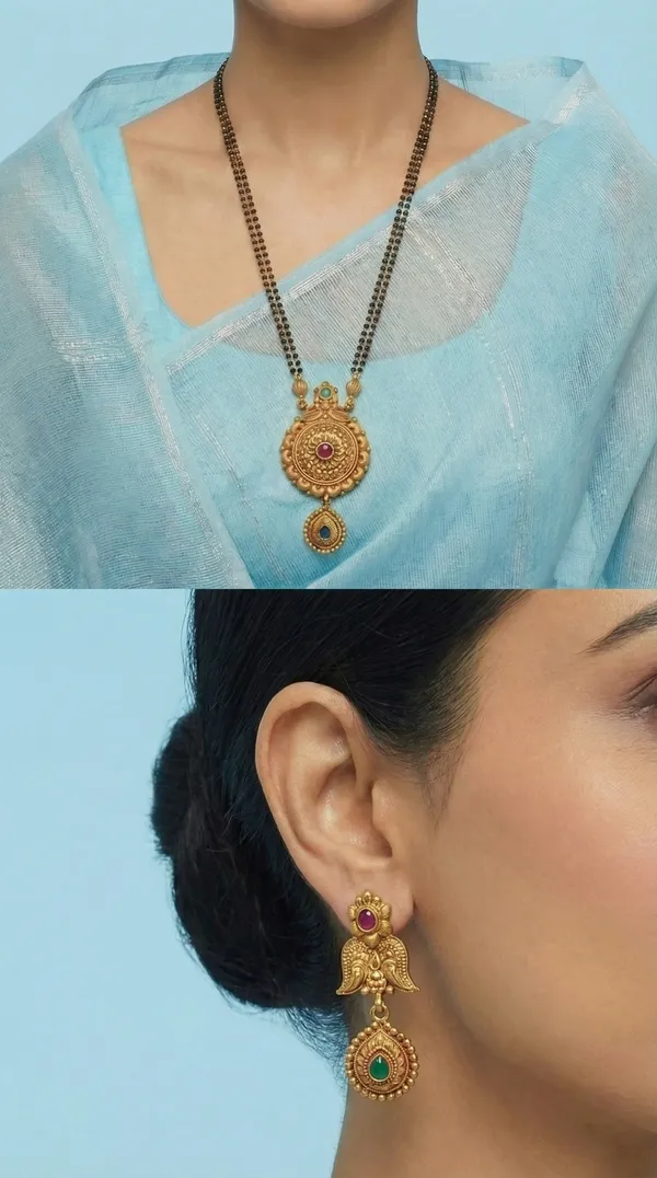 Micro_Gold_Plated_AD_Diamond_Studded_Fancy_Oval_Pendant_Set_with_Chain