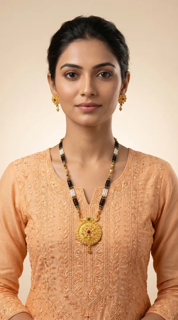 Gold_Plated_Mangalsutra_Set_with_Earrings