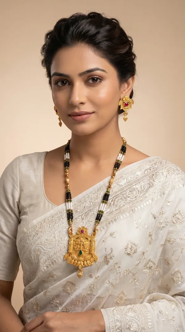 Gold_Plated_Mangalsutra_Set_with_Earrings