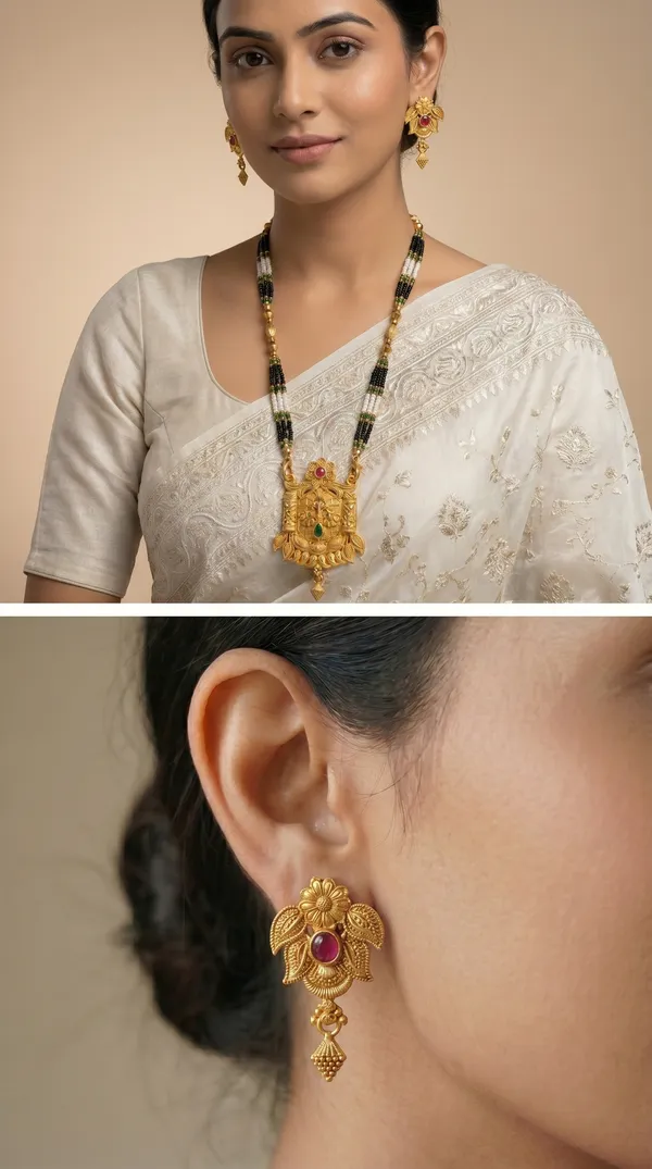 Gold_Plated_Mangalsutra_Set_with_Earrings