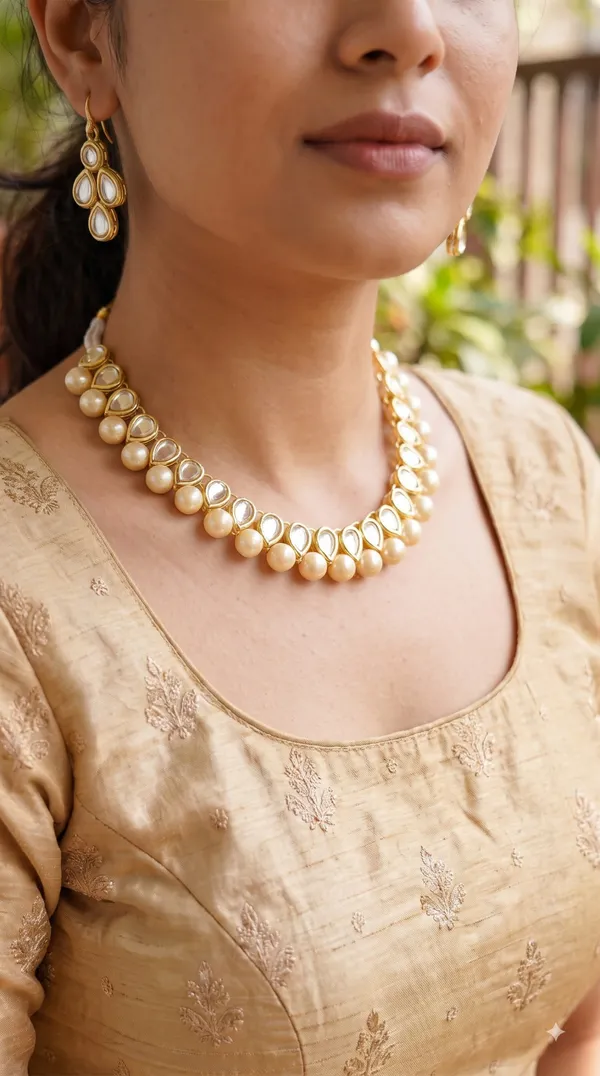 Elegant_Gold-Tone_Kundan_Pearl_Necklace_Set_with_Matching_Earrings_&_Maang_Tikka