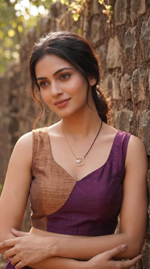 Women�s_Gold-Plated_Black_Beaded_Mangalsutra_Necklace_with_Circular_Pendant