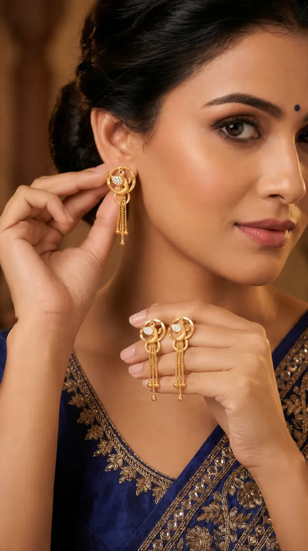 Micro_Gold_Plated_And_Diamond_Daily_Wear_Fancy_Jhumka_Earring
