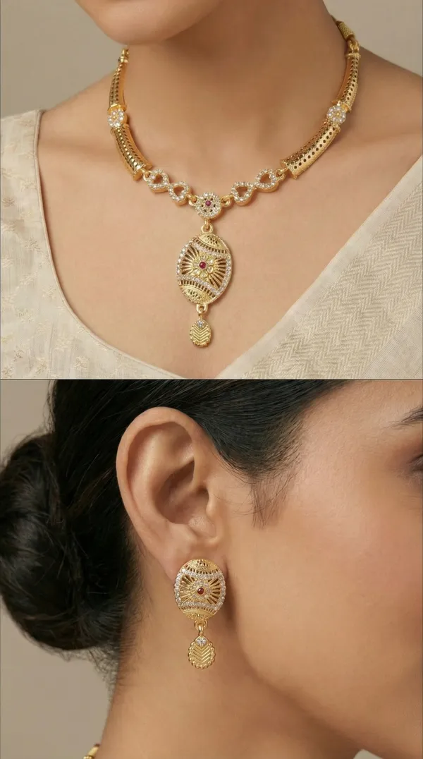 Traditional_Gold-Plated_Necklace_Set_with_Earrings
