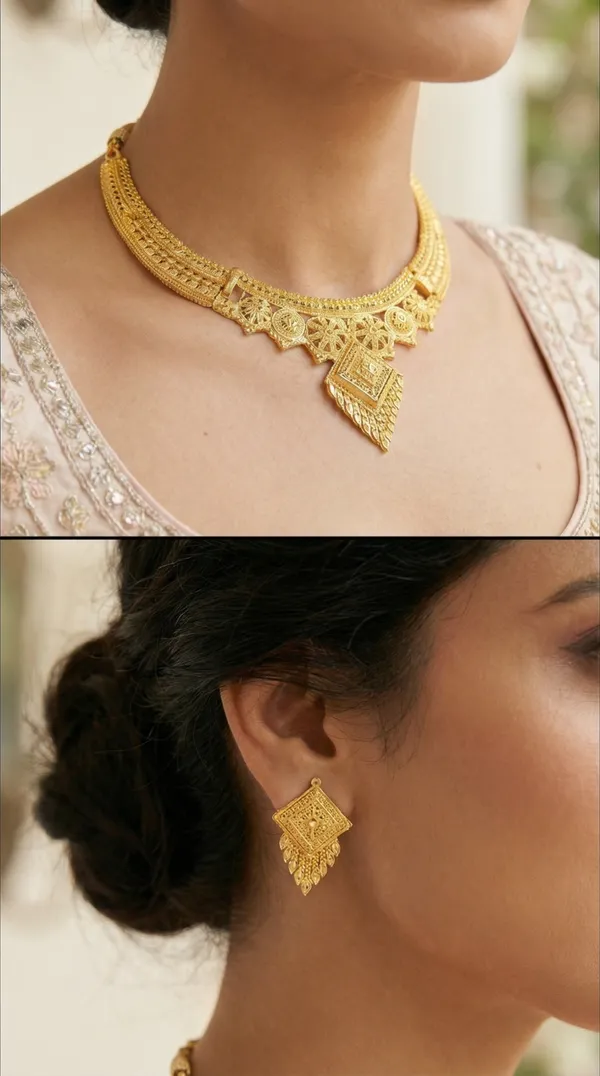 Rose_Gold_Traditional_Gold_Plated_Anti_Tarnish_Necklace_Set_With_Earrings_For_Women