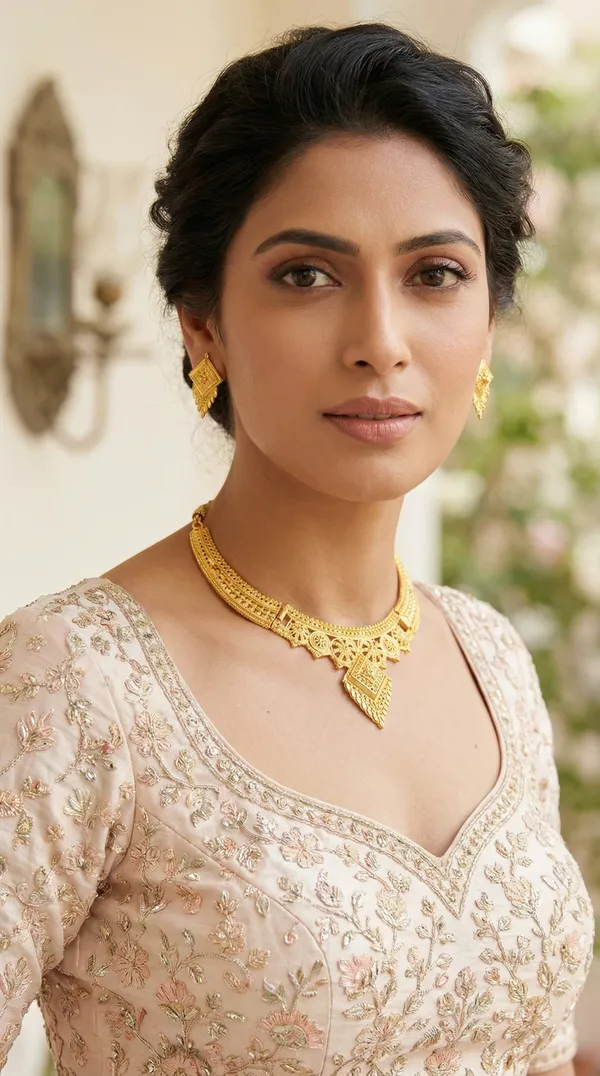 Rose_Gold_Traditional_Gold_Plated_Anti_Tarnish_Necklace_Set_With_Earrings_For_Women