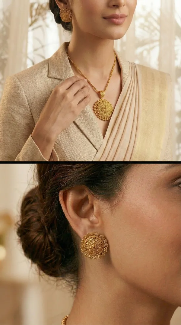Micro_Gold_Plated_AD_Diamond_Studded_Fancy_Oval_Pendant_Set_with_Chain