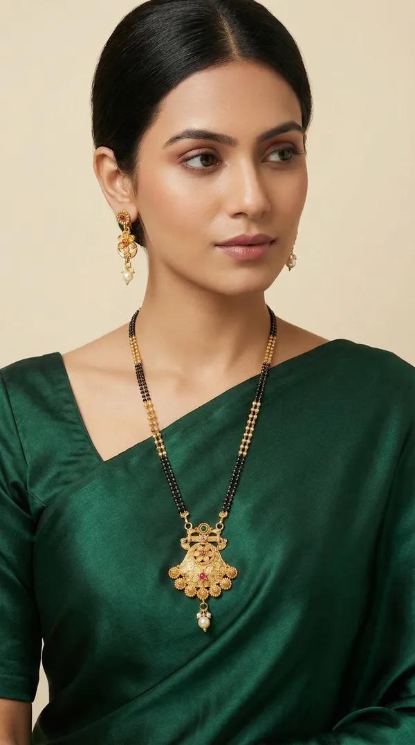 Micro_gold_plated_diamond_studed_fancy_flower_square_mangalsutra