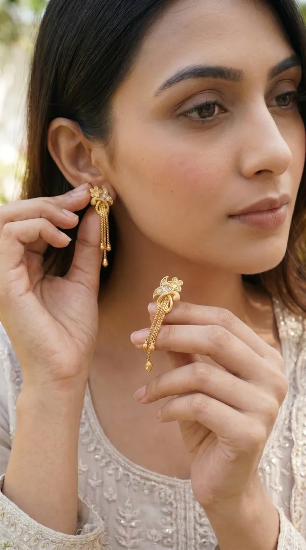 Micro_Gold_Plated_And_Diamond_Daily_Wear_Fancy_Jhumka_Earring