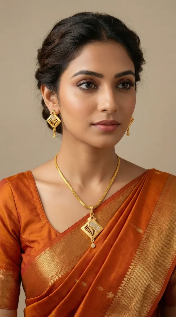 Micro_Gold_Plated_AD_Diamond_Studded_Fancy_Oval_Pendant_Set_with_Chain