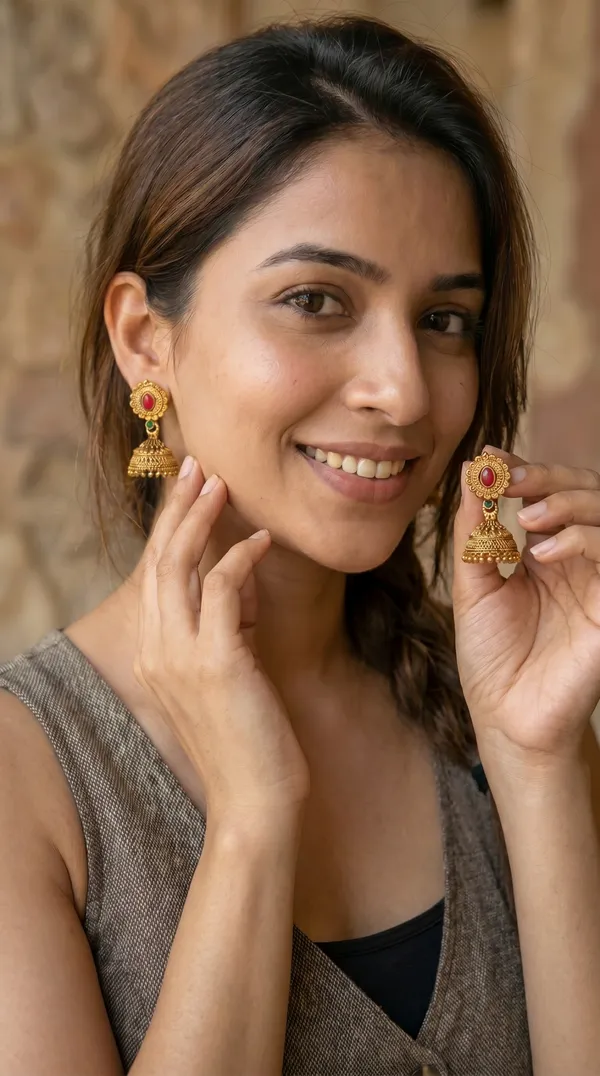 Gold_Plated_Traditional_Jhumka_Earrings