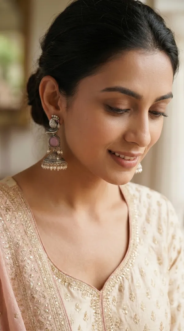 Elegant_Silver_Peacock_Jhumka_Earrings_for_Women